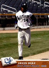 2007 Fort Wayne Wizards Grandstand 7 Javis Diaz Dominican Republic Baseball Card