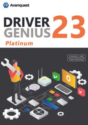 Driver Genius 23 Platinum / 3 Geräte / 1 Jahr / KEY (ESD) - Bild 1 von 4