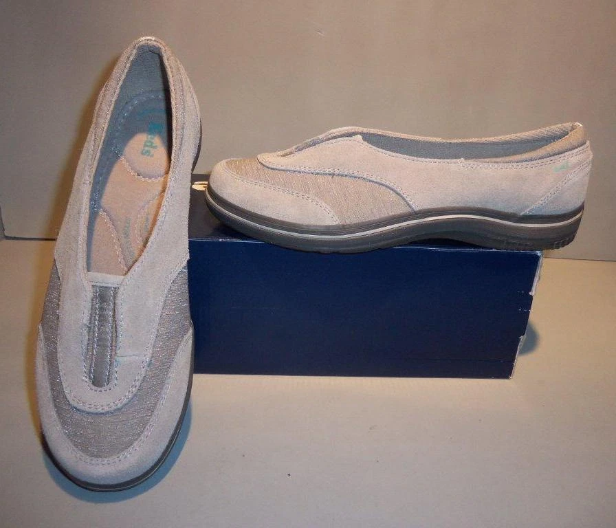 Talla 6 ¡IZQUIERDA! Zapatos deportivos informales Keds para mujer gris brillo nuevos en caja sin cordones WH45044 Foto 1 de 1