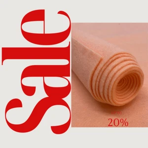 PEACH - Craft Felt By Yard 72" Wide Acrylic Felt - Soft and Durable - Picture 1 of 2
