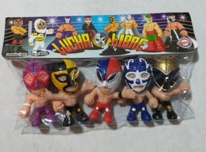 Juego de 5 figuras de lucha libre de 3", Lucha Libre Luchadores Cabezones (6) - Imagen 1 de 1