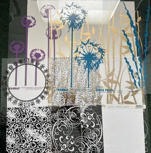 Hambly Siebdrucke Overlays Neu - 5 Diff 12x12 - Bild 1 von 6