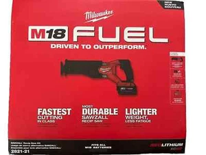 NEW !! Milwaukee 2821-21 M18 FUEL™ SAWZALL® Recip Saw - 1 x Battery XC5.0 Kit - Picture 1 of 1