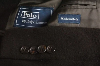 Chaqueta Abrigo Deportivo Polo by Ralph Lauren x Corneliani Marrón 100% Cachemira Talla 46R Foto 1 de 4