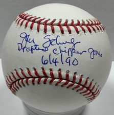Braves JOHN SCHUERHOLZ Signed Official MLB Baseball AUTO w/ Drafted Chipper JSA