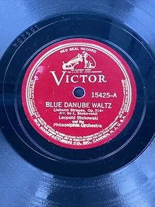 Leopold Stokowski - Blue Danube Waltz / Tales From The Vienna Woods - 12" 78 rpm - Picture 1 of 2