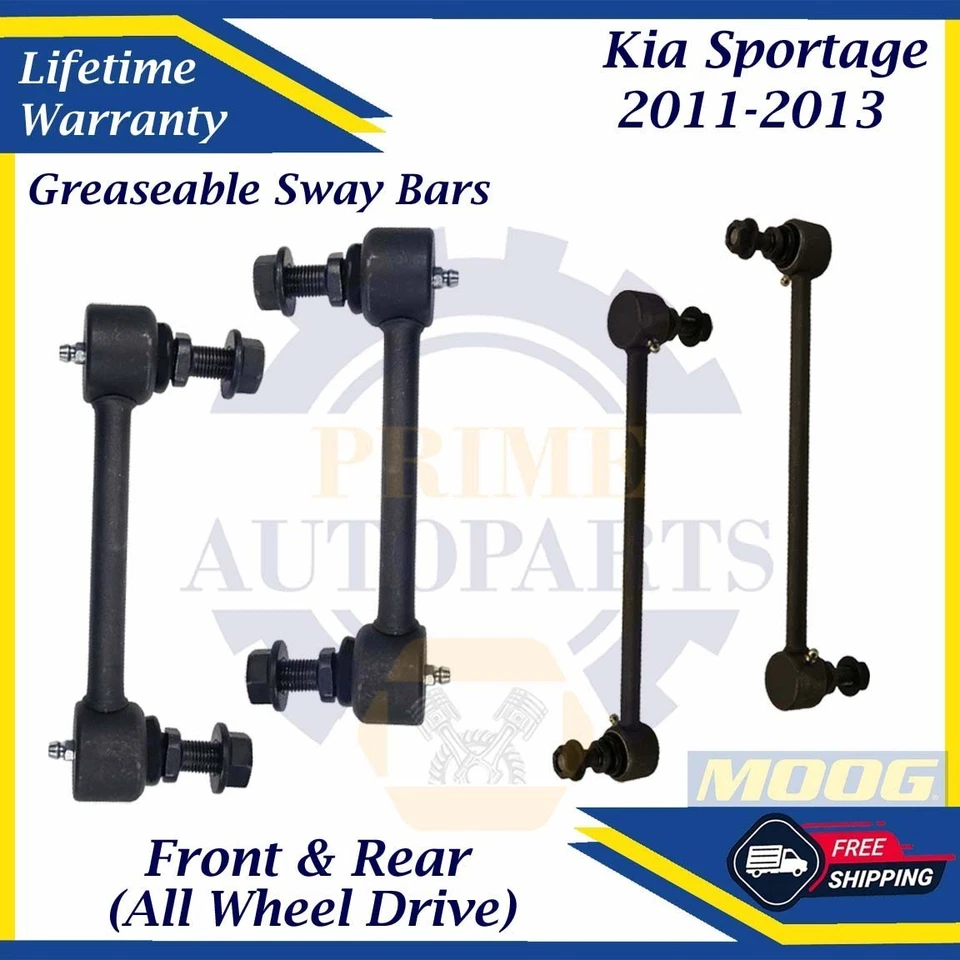Barras estabilizadoras delanteras y traseras MOOG OEM para Kia Sportage 2011-2013 4x4 garantía de por vida Foto 1 de 4
