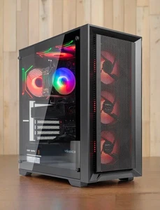 Custom Gaming PC ARGB i7 UP 32GB RAM 512GB SSD 4TB HDD RTX3050 6GB WiFI 6 Win11 - Picture 1 of 8