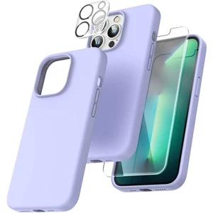 iPhone 13 Pro Max Silikonhülle Schutzcase Lila Stoßfest Anti-Rutsch Kratzfest - Bild 1 von 10