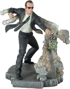The Matrix Gallery Diorama Agente Smith Statua in PVC da 10 pollici con scultura dettagliata... - Foto 1 di 3