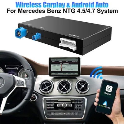 Wireless Carplay Android Auto for Mercedes-Benz NTG4.5 NTG4.7  2012-2016 Foto 1 de 4