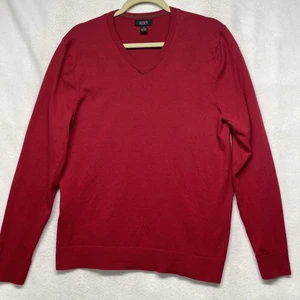 Suéter Alfani Para Hombres Mediano Rojo Cuello en V Pullover Calce Regular Ligero Clásico - Imagen 1 de 7