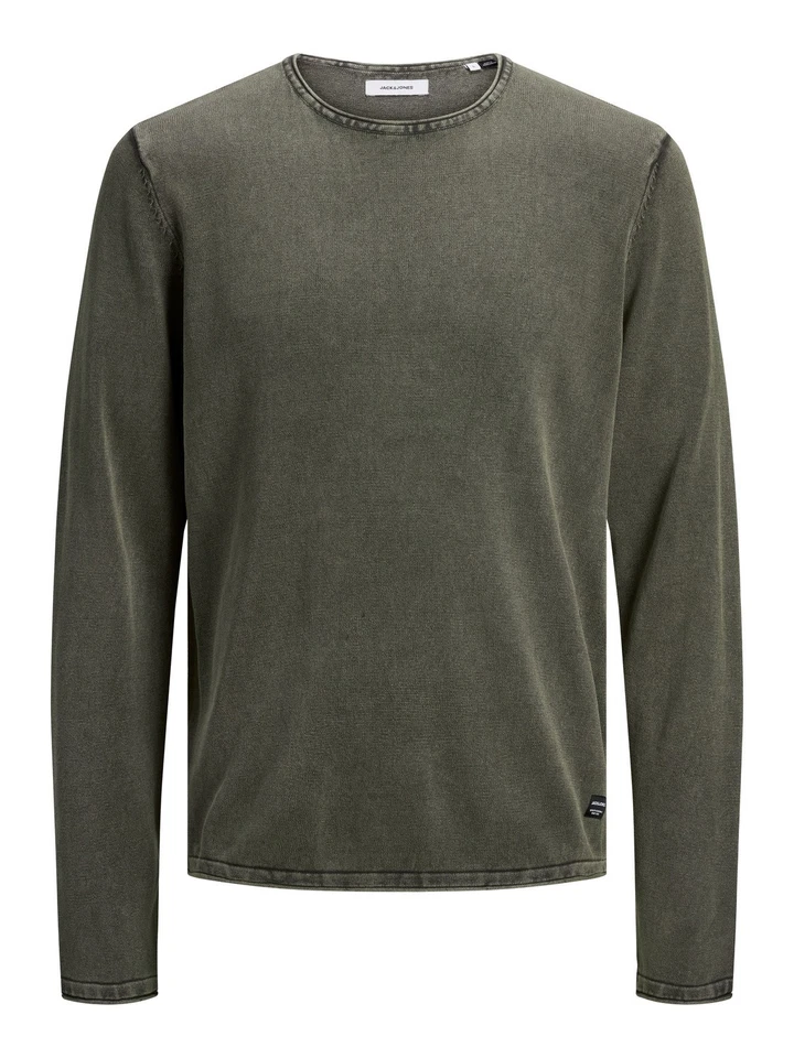 Jack & Jones Suéter Para Hombre JJELEO S M L XL XXL Azul Gris Verde 100% Algodón - Imagen 1 de 1