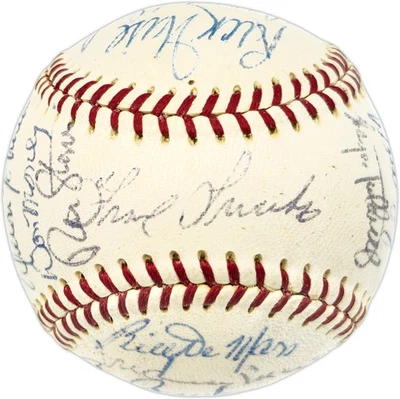 1971 Philadelphia Phillies Signed Official Giles NL Baseball 24 Sigs - Image 1 of 4