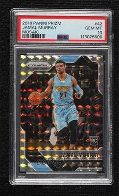 2016-17 Panini Prizm Mosaico Jamal Murray #42 PSA 10 GEM MT Rookie RC - Imagem 1 de 2