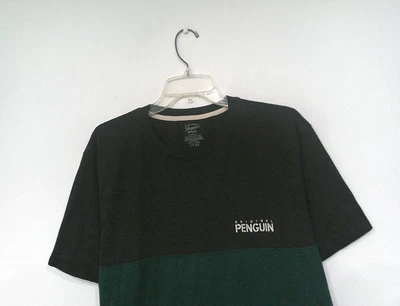 Camiseta Original Penguin Para Hombre Talla XL Gris Verde Bloque de Color Manga Corta Camiseta Redonda Foto 1 de 4