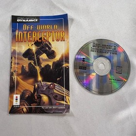Off World Interceptor Panasonic 3DO Video Game Disc & Manual Only