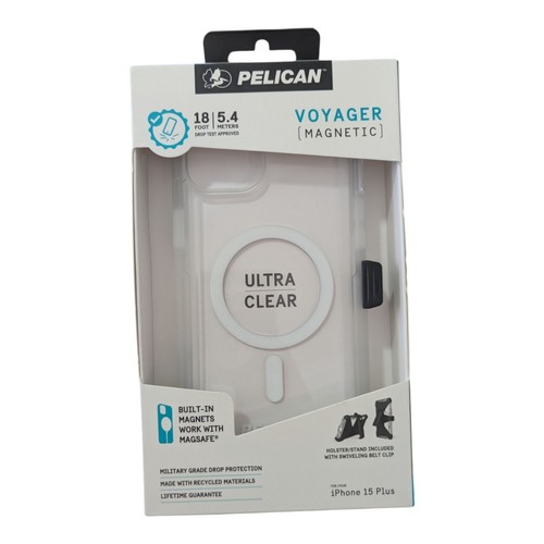 E1. Pelican Voyager Magnetic Case W/ Magsafe & Holster For iPhone 15 ...