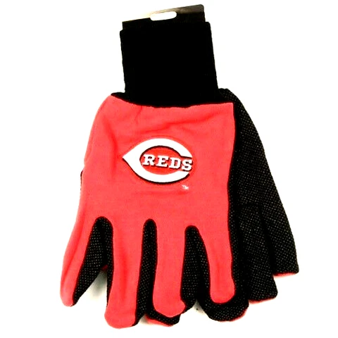 CINCINNATI REDS TEAM SPORTS UTILITY GRIP GLOVES TWO TONE ALL PURPOSE SPORT Cover