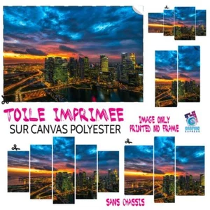 Tessuto Stampa Tela Poliestere Pittura Arte Decorazione New York Skyline NY-24 - Bild 1 von 63