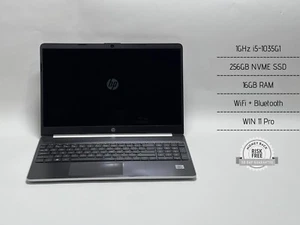 HP Laptop 15-dy1xxx 15.6" 1GHz i5-1035G1, 16GB RAM, 256GB NVME, WIN11, WiFi, BT - Picture 1 of 17