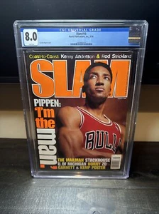 CGC 8.0 NEWSSTAND EDITION Slam Magazine(original)-Scottie Pippen-March 1996 - Picture 1 of 1