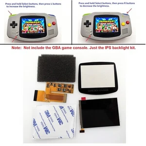 10 Levels Brightness IPS Backlight Backlit LCD V2 For Game Boy Advance Console - Picture 1 of 5
