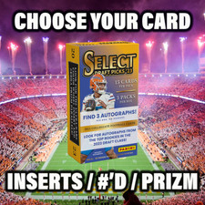 2023 Panini Select Draft Picks Football Inserts / #’d / Prizm *CHOOSE YOUR CARD*