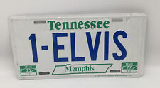 ~ 1-ELVIS ~ ELVIS PRESLEY Memphis Tennessee Metal License Plate Tag