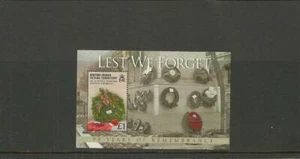 BIOT SGMS391 90TH ANNIV OF END OF WW1 MINISHHET MNH - Bild 1 von 1