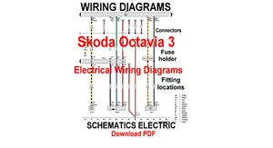 SKODA OCTAVIA 3 Schematy okablowania elektrycznego Oryginalne fabryczne PDF Instrukcja - Zdjęcie 1 z 1