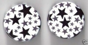 PAIR 15/16 INCH ACRYLIC STARS DOUBLE FLARED PLUGS PLUG - Picture 1 of 1