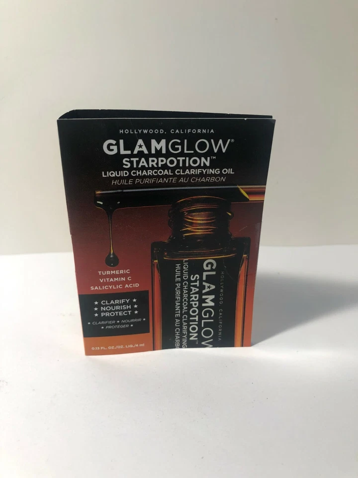 Aceite facial clarificante de carbón líquido GLAMGLOW STARPOTION 4 ml 0,13 fl oz ¡NUEVO EN CAJA! Foto 1 de 1
