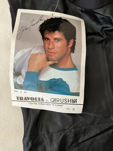 NWT Vintage 80s John Travolta By Carushka Men’s Sz M Black Leotard Workout NEW - Picture 1 of 8