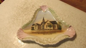 Antique Souvenir China Plate Creighton Nebraska - Picture 1 of 1