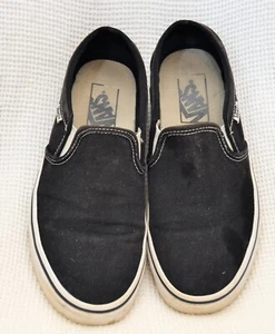 VANS 500714 Black Slip On Old Skool Skateboard, Women Size 7B, Great Condition - Picture 1 of 9