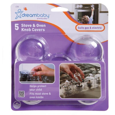 DREAM BABY STOVE KNOB COVERS PACK OF  5 CLEAR L730 - image 1 of 4
