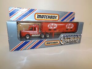 MATCHBOX CONVOY NO. CY-18-A SCANIA DOUBLE CONTAINER TRUCK RED 'KIT KAT' MIB