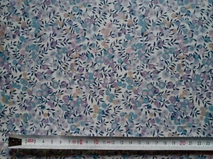 Remnant WILTSHIRE - blue - Liberty of London Tana Lawn cotton approx 67 x 15 cm - Picture 1 of 2