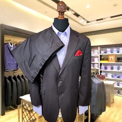 Usado en Excelente Condición Austin Reed EE. UU. Lana 2 Piezas Traje 48R Pantalones 42 x 28 Hombres Abrigo Deportivo Blazer Foto 1 de 4