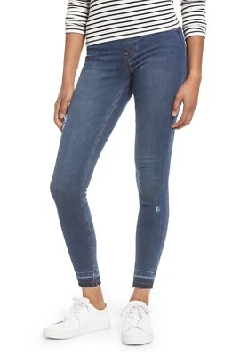 NWT Spanx Distressed Ankle Skinny Denim Jean Legging- 20203Q - Medium Wash - PXS - Image 1 of 3