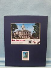 New Hampshire & its State Capitol at Concord & New Hampshire stamp