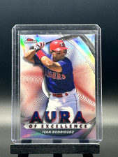 Ivan Rodriguez 2022 Topps Finest - Aura of Excellence Silver Refractor!!