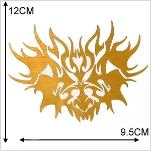 CAR FENDER TRUNK MOTORCYCLE DECORATION DECALS STICKER GOLD DRAGON DECAL STICKER - Picture 1 of 1