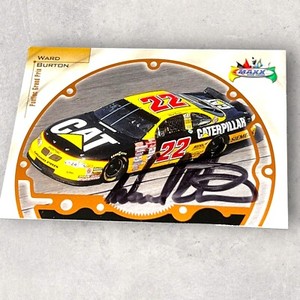 Ward Burton VINTAGE NASCAR autographed card 1999 MAXX CATERPILLAR #33 PONTIAC