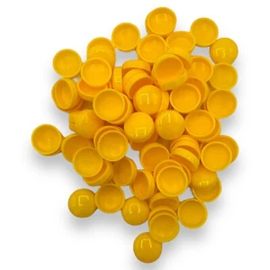 Cubierta amarilla, de dos piezas brillo 10/12 g cúpula tornillo Snap-Caps™ número de tornillos de plástico - Imagen 1 de 3