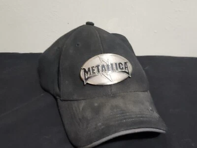 Metallica Silver Metal Buckle Bio-Domes Giant FlexFit Baseball Cap Hat - Faded - Image 1 of 4
