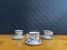 Classic Coffee & Tea Butterfly Cup and Saucers Box Set for espresso or tea
