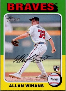 2024 Topps Heritage #432 Allan Winans RC Atlanta Braves - Picture 1 of 2