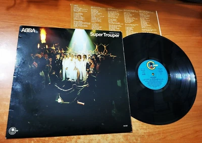 ABBA Super Trouper RARE SPAIN LP VINYL w/ 2 TRACKS SUNG IN SPANISH INNER SLEEVE - Image 1 of 2